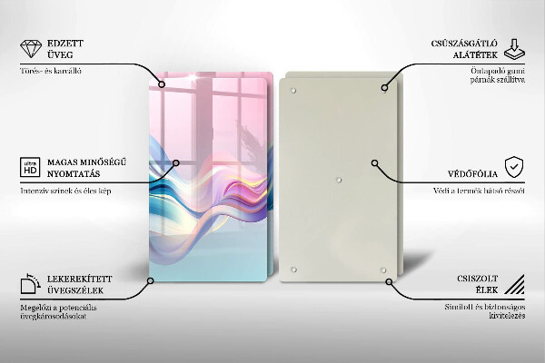 Deska za sporák Pastelové abstrakce