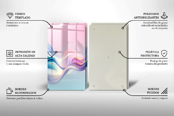 Deska za sporák Pastelové abstrakce