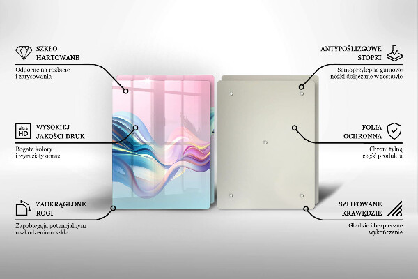 Deska za sporák Pastelové abstrakce