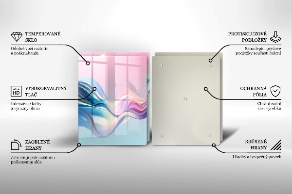 Deska za sporák Pastelové abstrakce