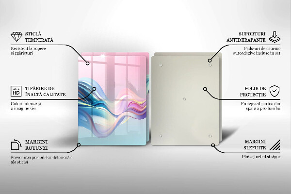 Deska za sporák Pastelové abstrakce