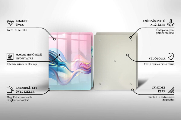 Deska za sporák Pastelové abstrakce