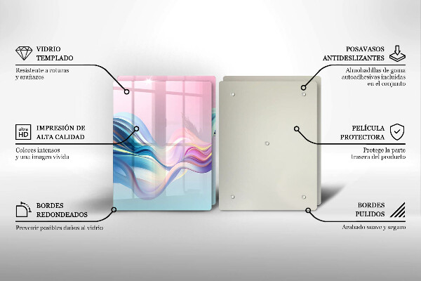 Deska za sporák Pastelové abstrakce