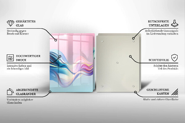 Deska za sporák Pastelové abstrakce