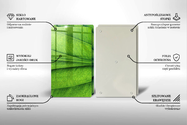 Skleněná deska za sporák Přírodní žilní list