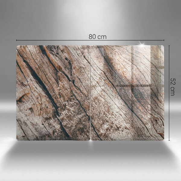 Skleněná deska za sporák Dřevěná konstrukce