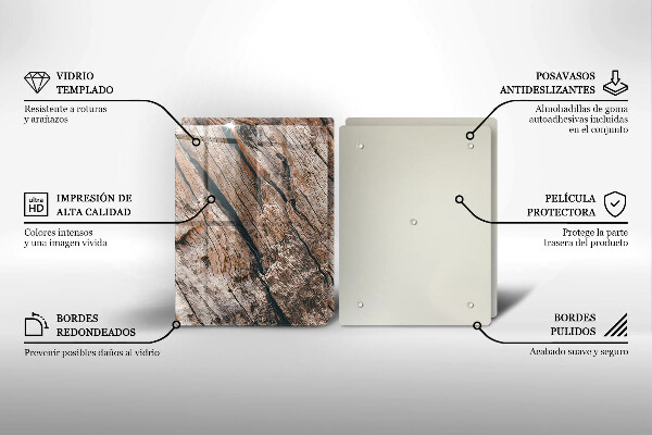 Skleněná deska za sporák Dřevěná konstrukce