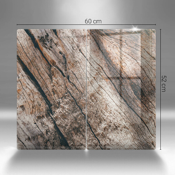 Skleněná deska za sporák Dřevěná konstrukce