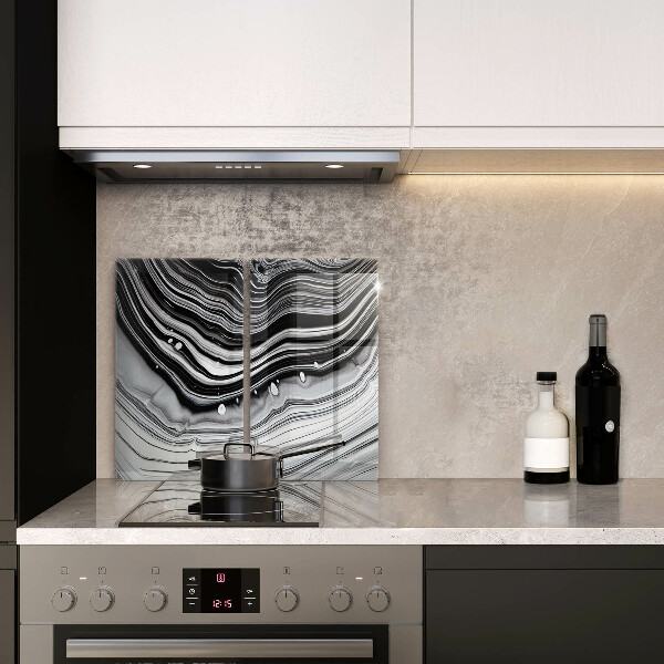 Sklo za varnou desku Inkoustová abstrakce