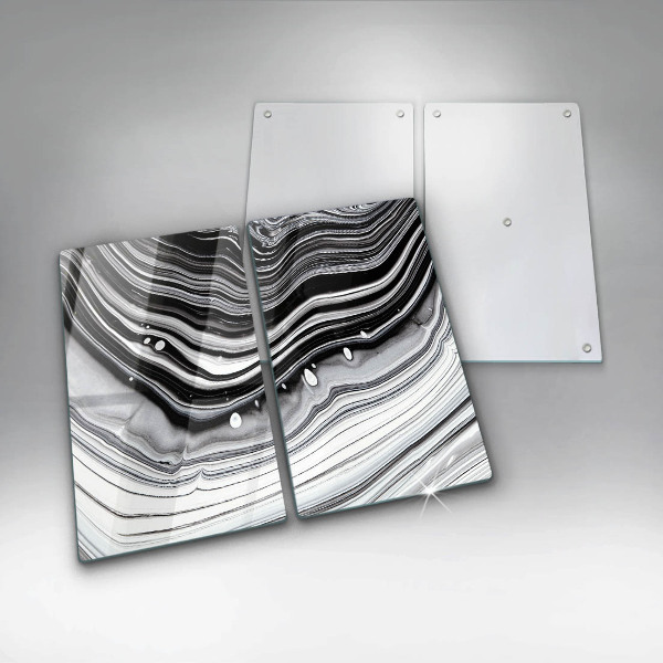 Sklo za varnou desku Inkoustová abstrakce