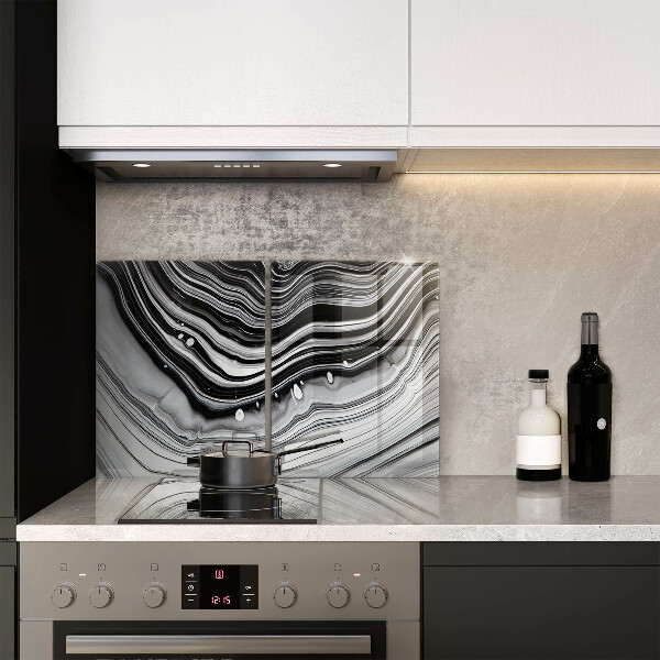 Sklo za varnou desku Inkoustová abstrakce