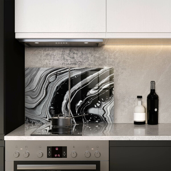 Sklo za varnou desku Inkoustová abstrakce