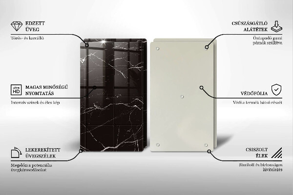 Sklo za varnou desku Mramorové dlaždice