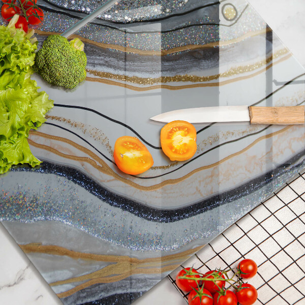 Sklo za varnou desku Skála se zlatem