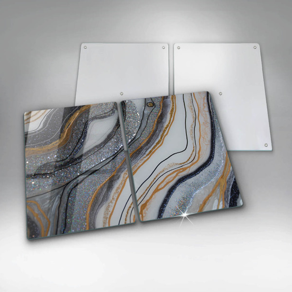 Sklo za varnou desku Skála se zlatem