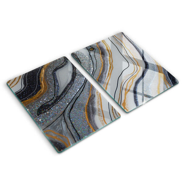 Sklo za varnou desku Skála se zlatem