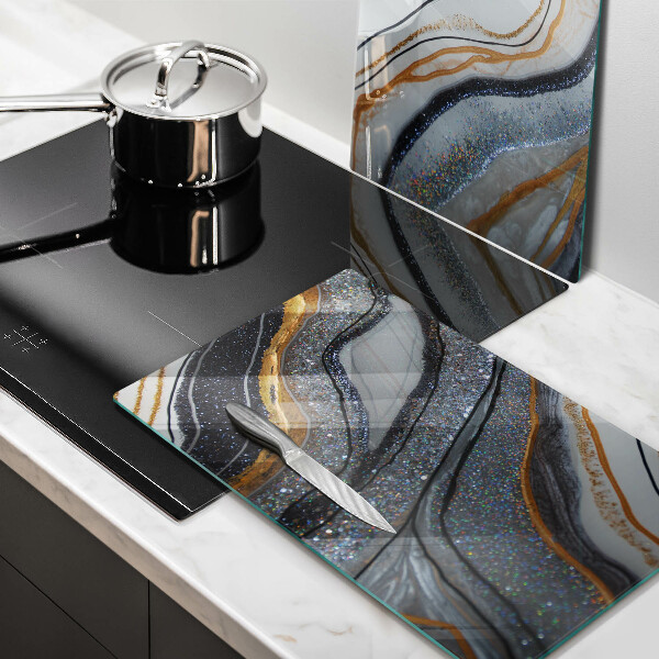 Sklo za varnou desku Skála se zlatem