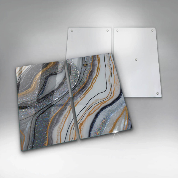 Sklo za varnou desku Skála se zlatem