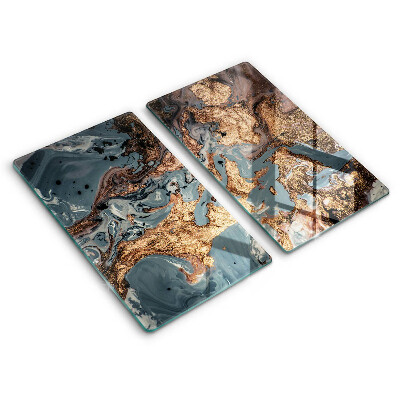 Sklo za varnou desku Zlatá skalní struktura