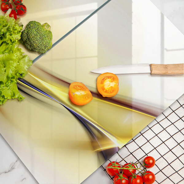 Skleněná deska za sporák Abstraktní linie světla