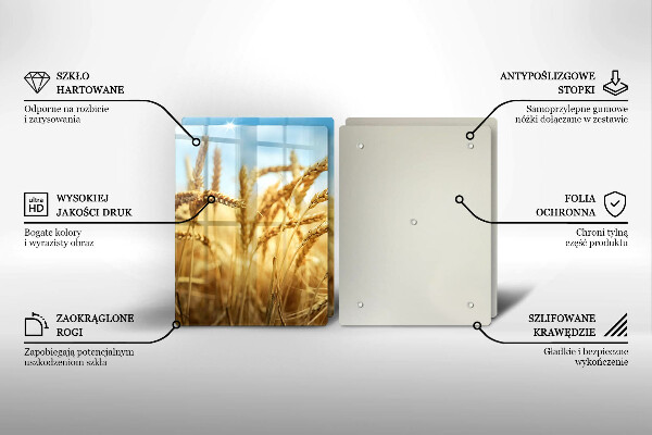 Sklo za varnou desku Klasy obilovin na poli