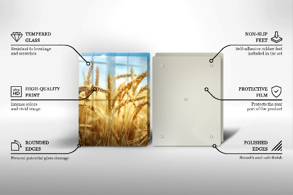 Sklo za varnou desku Klasy obilovin na poli