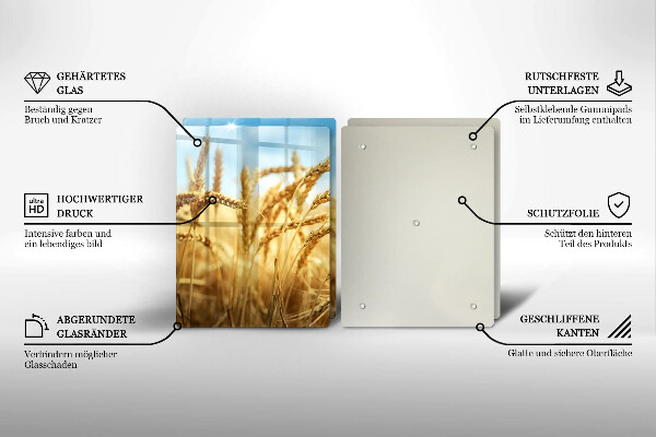 Sklo za varnou desku Klasy obilovin na poli