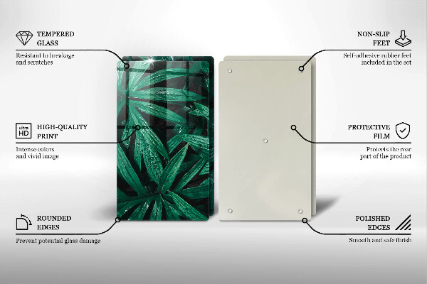 Deska za sporák Listy rostlin