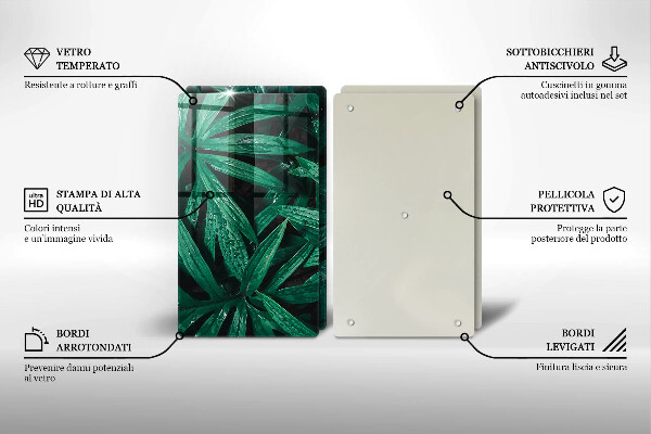 Deska za sporák Listy rostlin