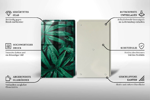 Deska za sporák Listy rostlin