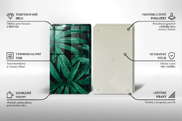 Deska za sporák Listy rostlin