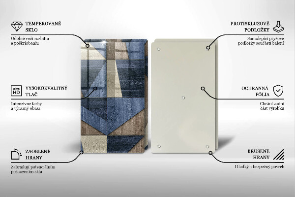 Deska za sporák Geometrické abstrakce