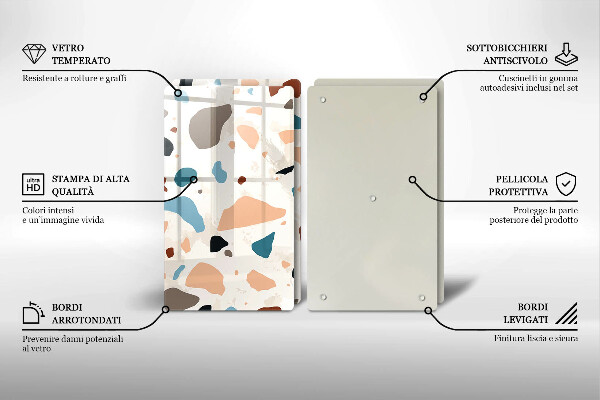 Deska za sporák Dekorativní kamenina