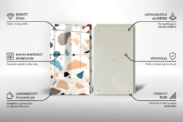 Deska za sporák Dekorativní kamenina