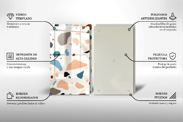 Deska za sporák Dekorativní kamenina