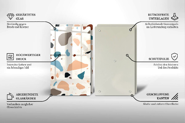 Deska za sporák Dekorativní kamenina