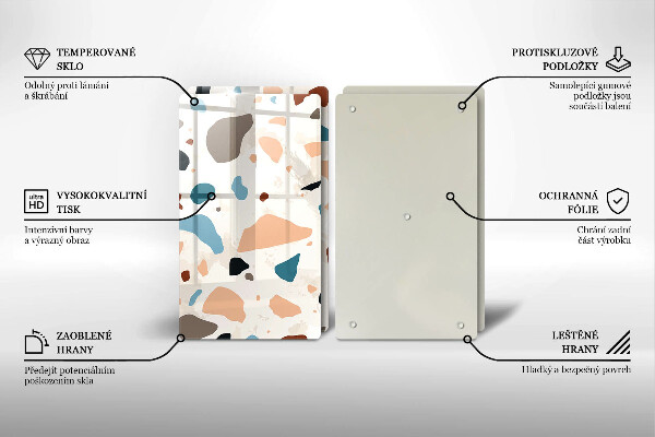 Deska za sporák Dekorativní kamenina