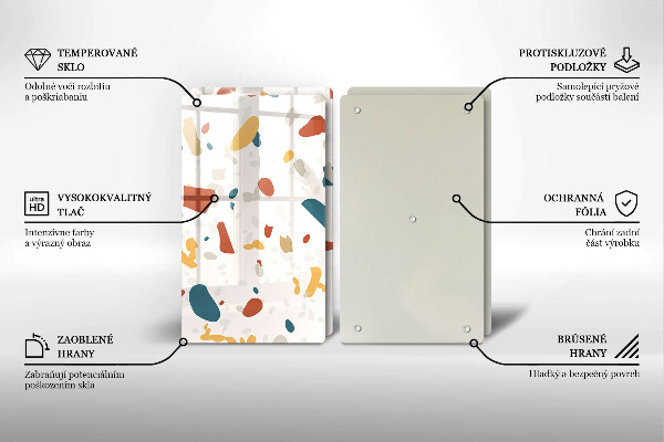 Deska za sporák Dekorativní kamenina