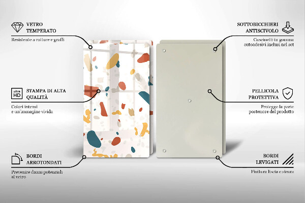 Deska za sporák Dekorativní kamenina