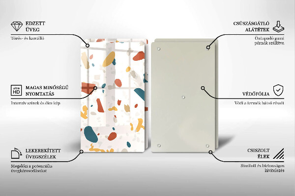 Deska za sporák Dekorativní kamenina