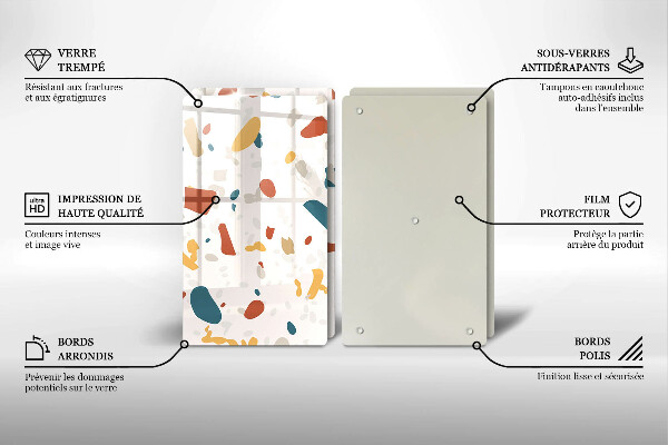 Deska za sporák Dekorativní kamenina