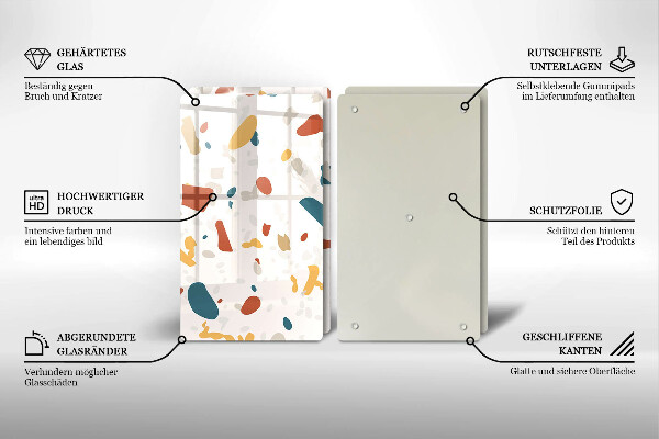 Deska za sporák Dekorativní kamenina