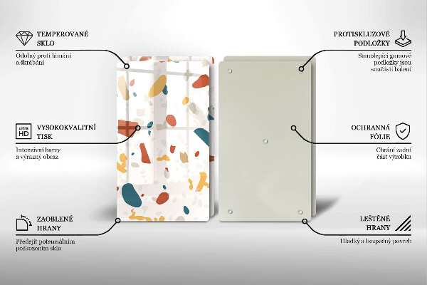 Deska za sporák Dekorativní kamenina