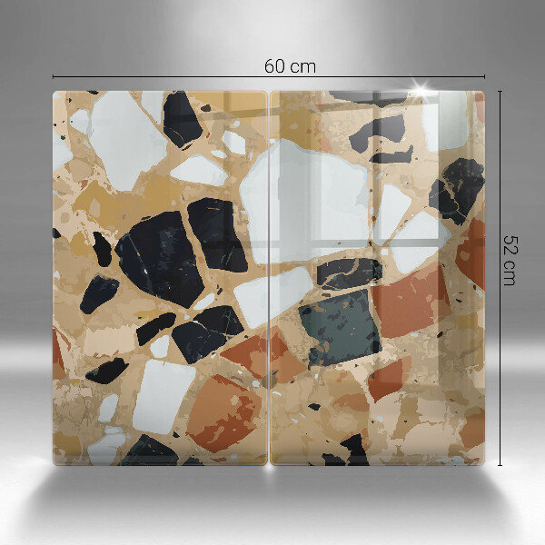 Deska za sporák Dekorativní kameny talíř