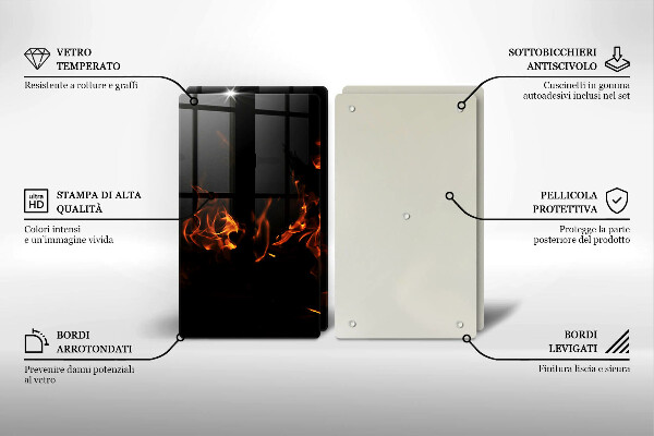 Deska za sporák Zapal živý plamen