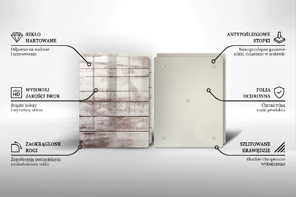 Skleněná deska za sporák Staré dřevěné desky