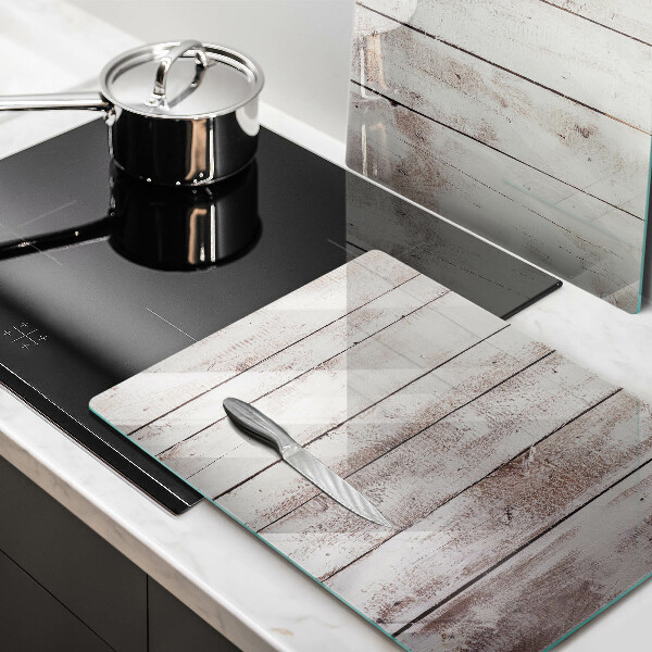 Skleněná deska za sporák Staré dřevěné desky