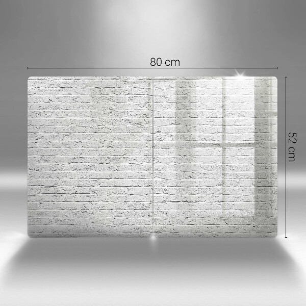 Skleněná deska za sporák Cihlová zeď