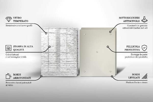 Skleněná deska za sporák Cihlová zeď
