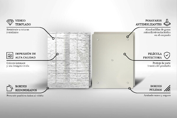 Skleněná deska za sporák Cihlová zeď